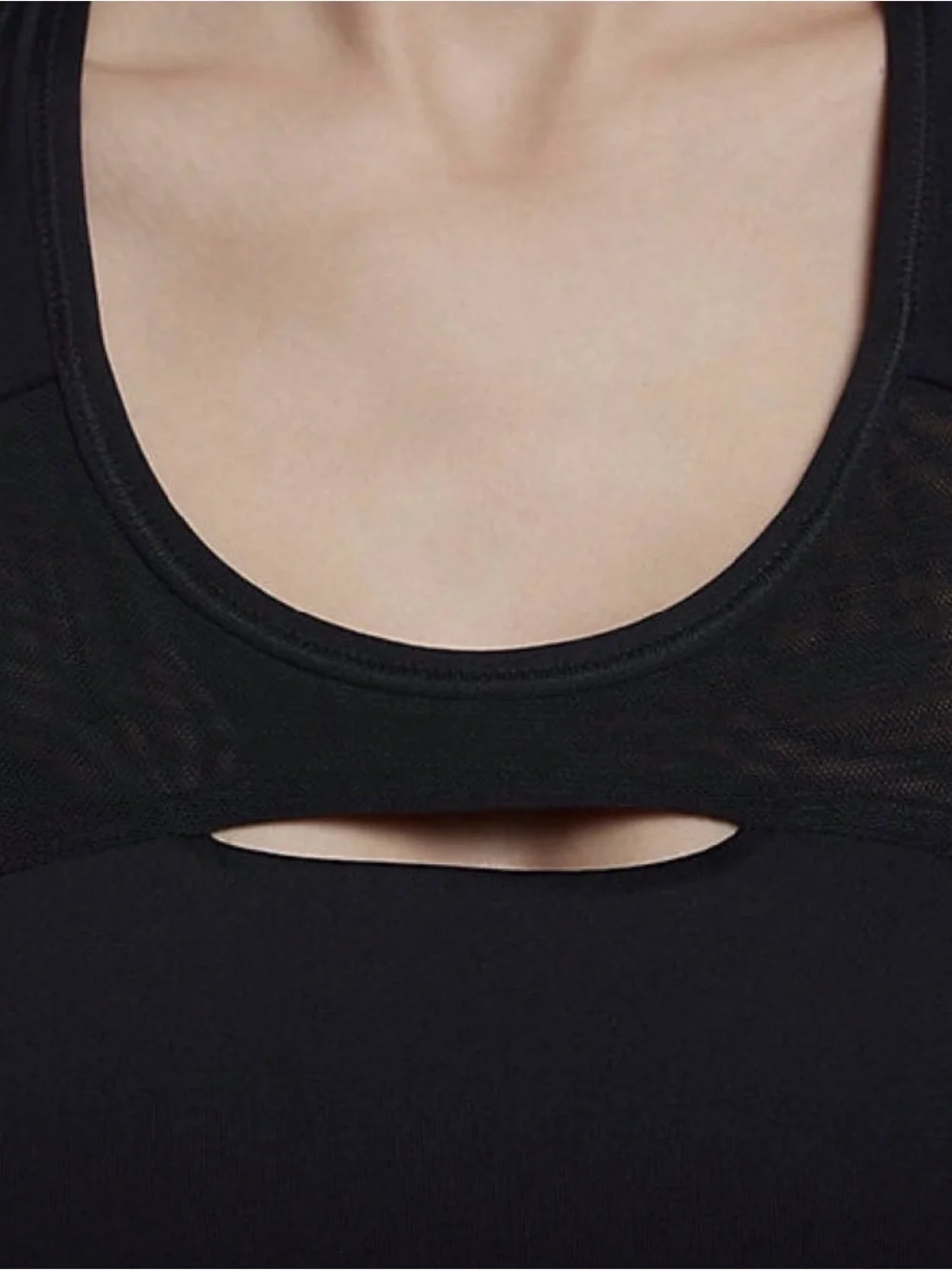 Nike Classic Swoosh Modern Women's Medium Support Sports Bra Black DRI-FIT SzM